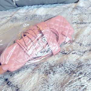 Pink Gladiator Sandals - Never Opened